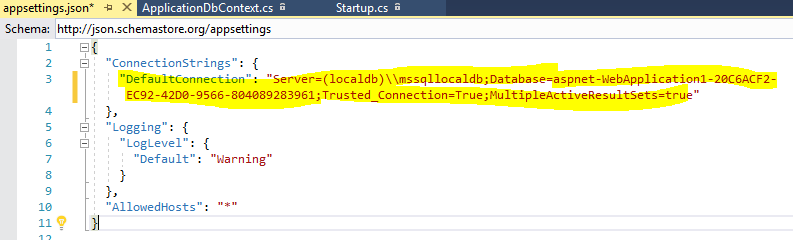 How to connect sql server database in ASP.NET Core MVC